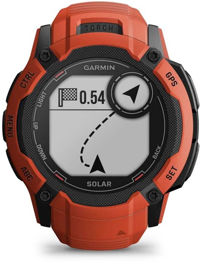 Laikrodis garmin instinct 2x solar, 50mm mip red