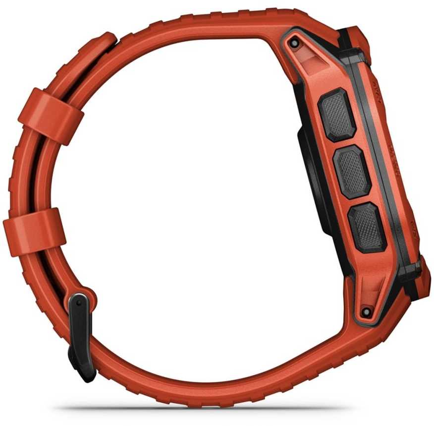 Laikrodis garmin instinct 2x solar, 50mm mip red