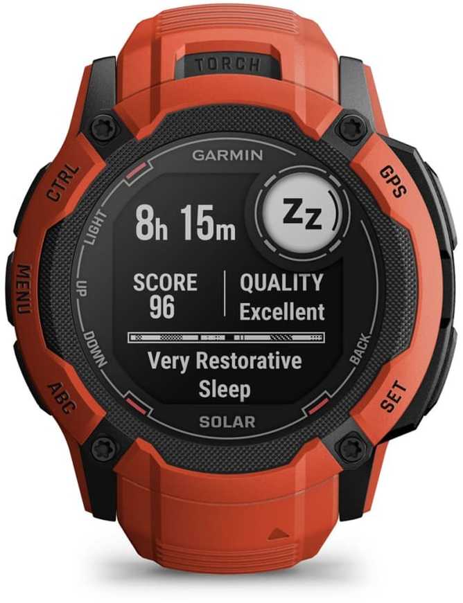 Laikrodis garmin instinct 2x solar, 50mm mip red