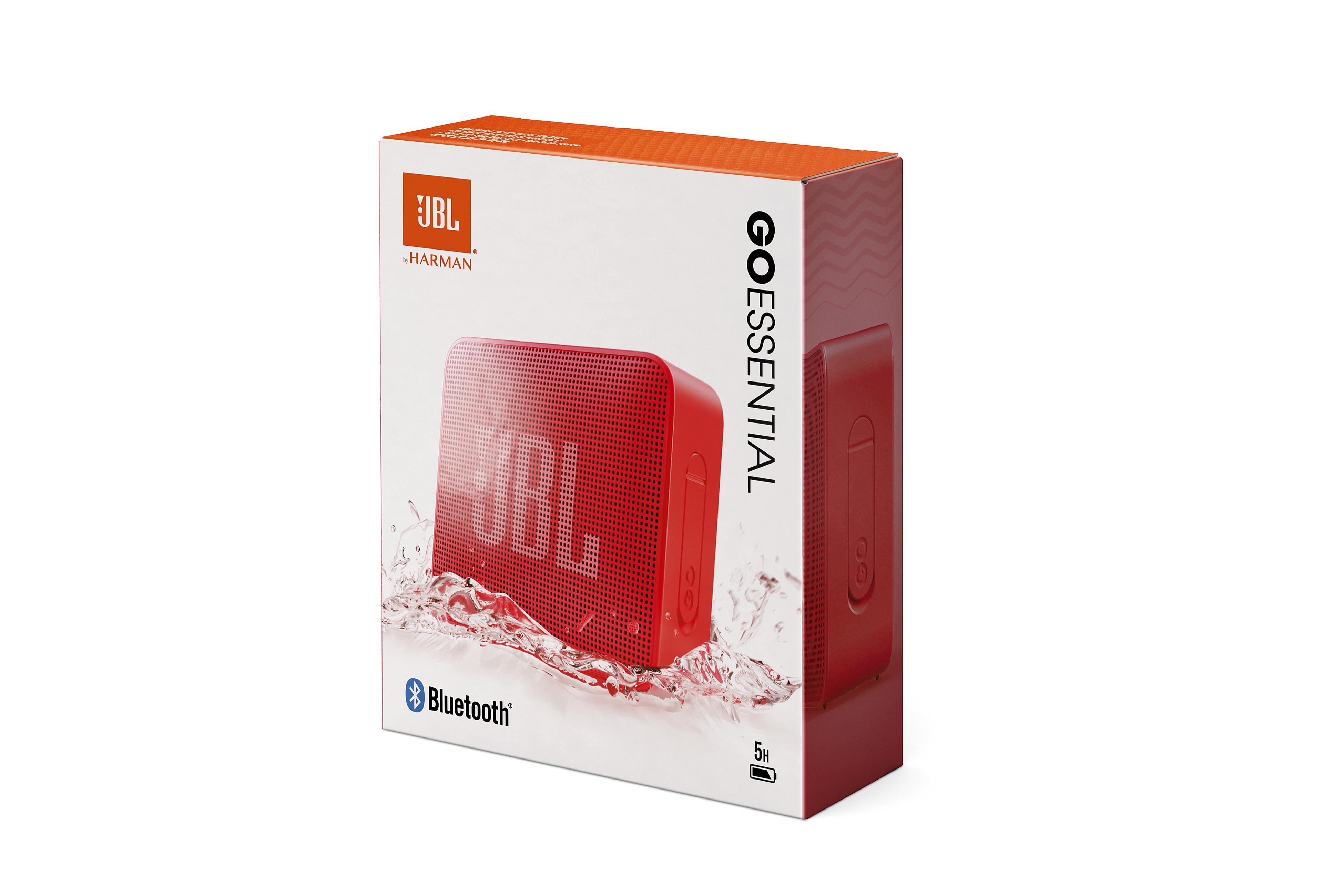 JBL Go Essential nešiojama kolonėlė, Raudonos spalvos