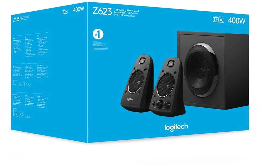 Garsiakalbių sistema logitech su-623 speaker 980-000403 (2.1; spalva juoda)
