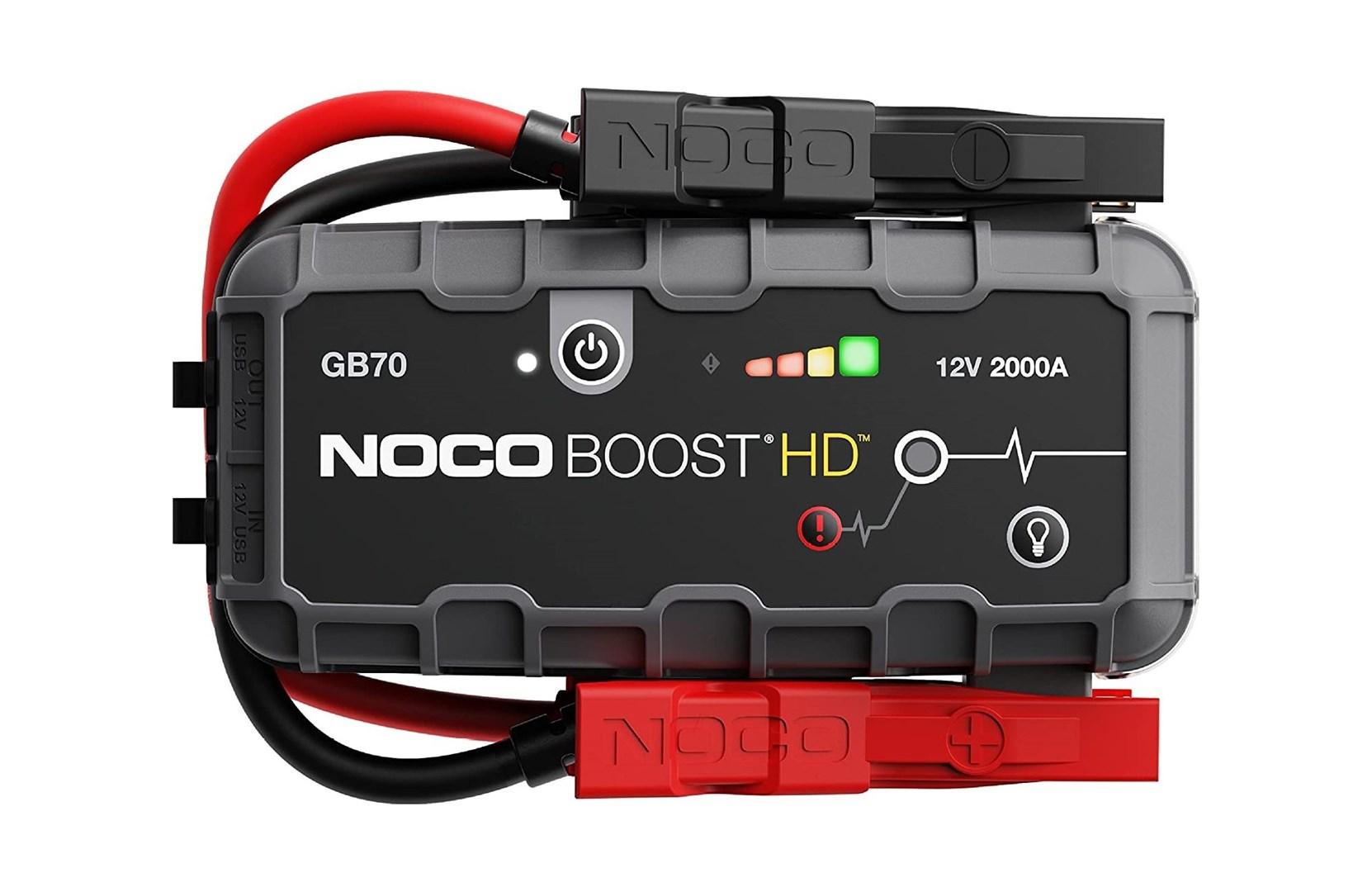 NOCO GB70 Boost 12V 2000A Jump Starter starteris su integruota 12V/USB baterija