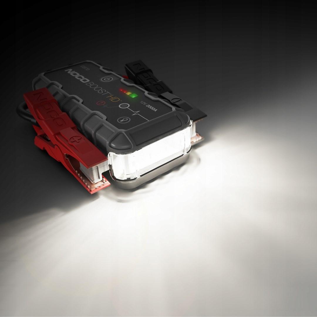 NOCO GB70 Boost 12V 2000A Jump Starter starteris su integruota 12V/USB baterija