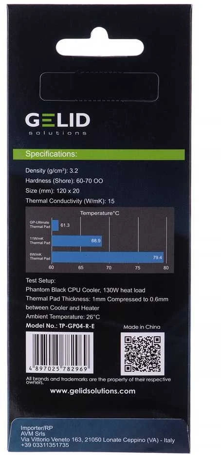 Gelid Solutions Termopady gelid ultimate 120x20x3,0mm tp-gp04-re