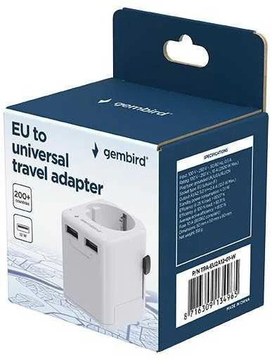 Gembird kelioninis adapteris pakuotėje