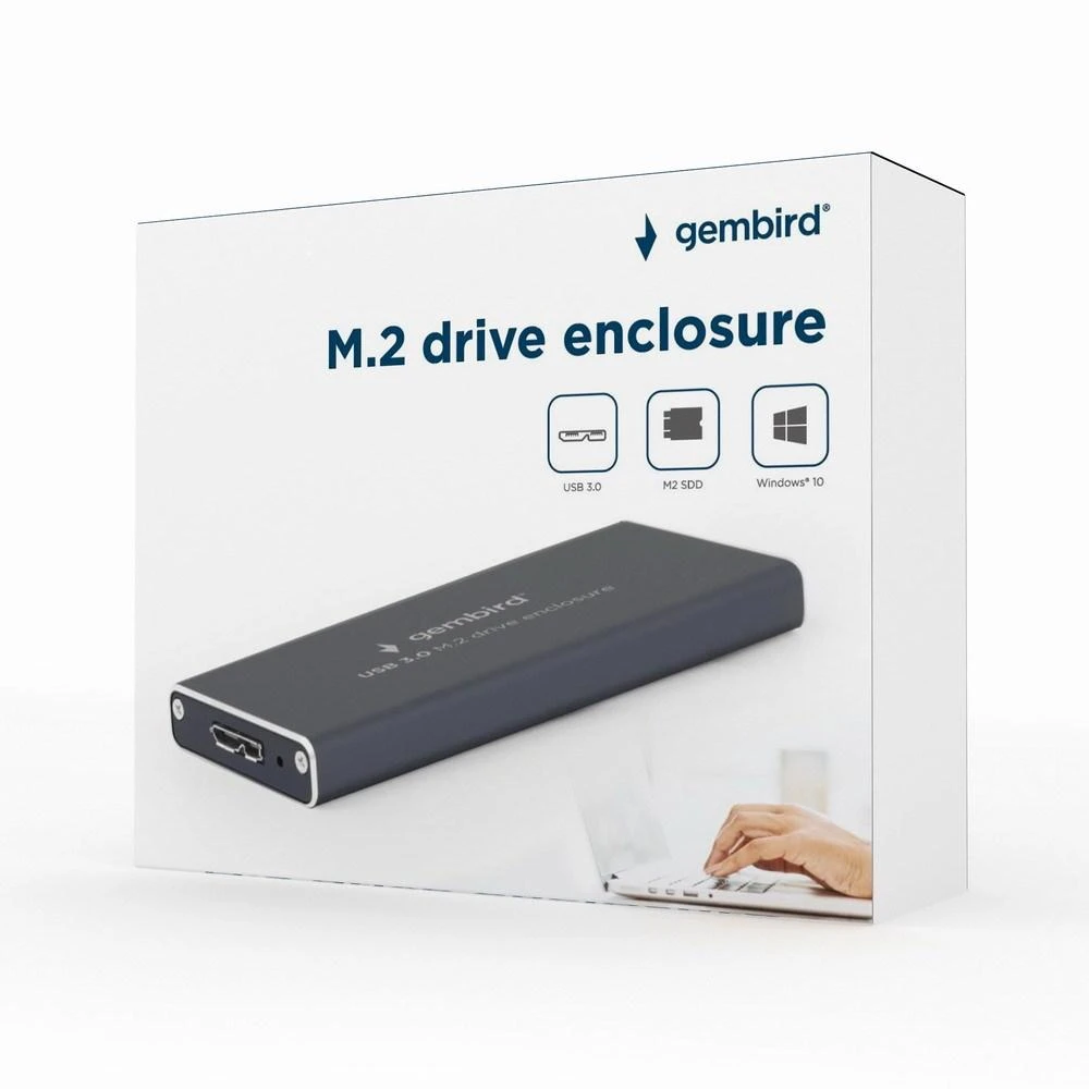 GEMBIRD EE2280-U3C-01 Gembird M.2 drive USB3.0 enclosure, juodas