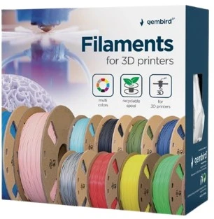GEMBIRD 3DP-PLA-WD-01-NAT Gijos PLA mediena natūrali 1,75 mm 1kg