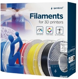 Gembird Filament pla ekstra elastyczny, 1,75 mm, 1kg, juoda
