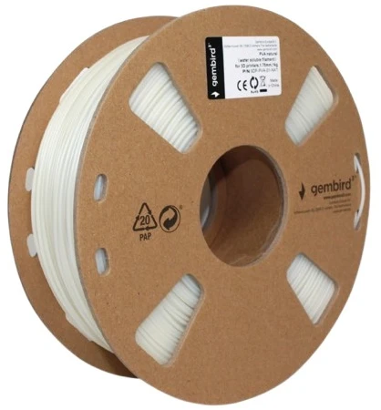 GEMBIRD 3DP-PVA-01-NAT Filamentas PVA natūralus vandenyje tirpus siūlas 1,75mm 1kg