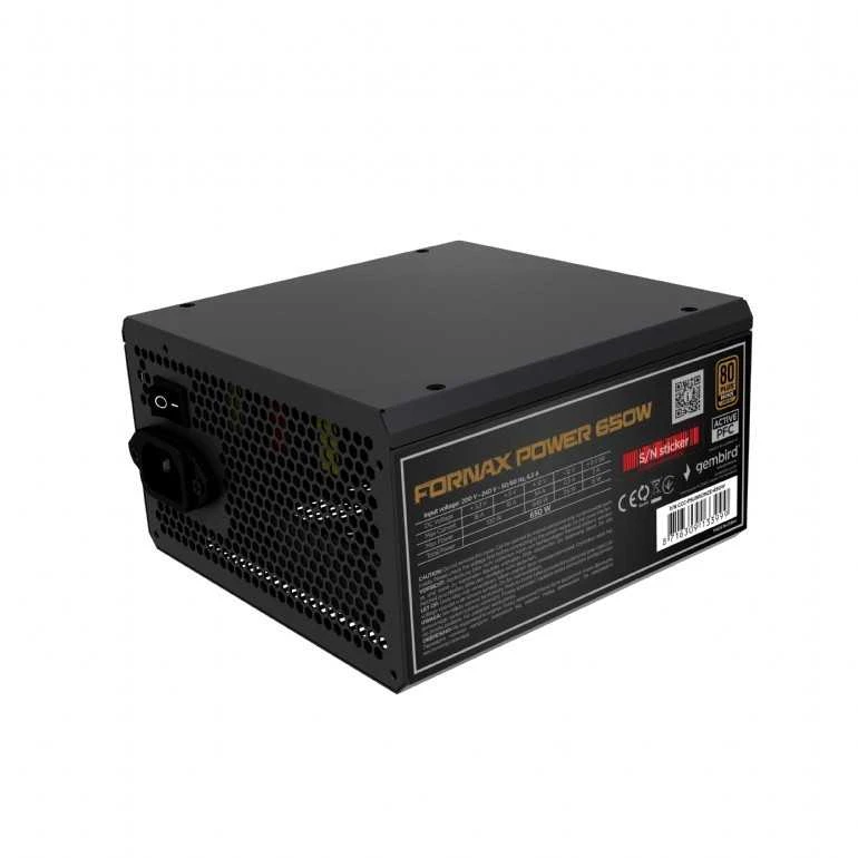 GEMBIRD maitinimo blokas 750W aktyvus PFC 12 cm ventiliatorius 80+ bronzos pramoninis
