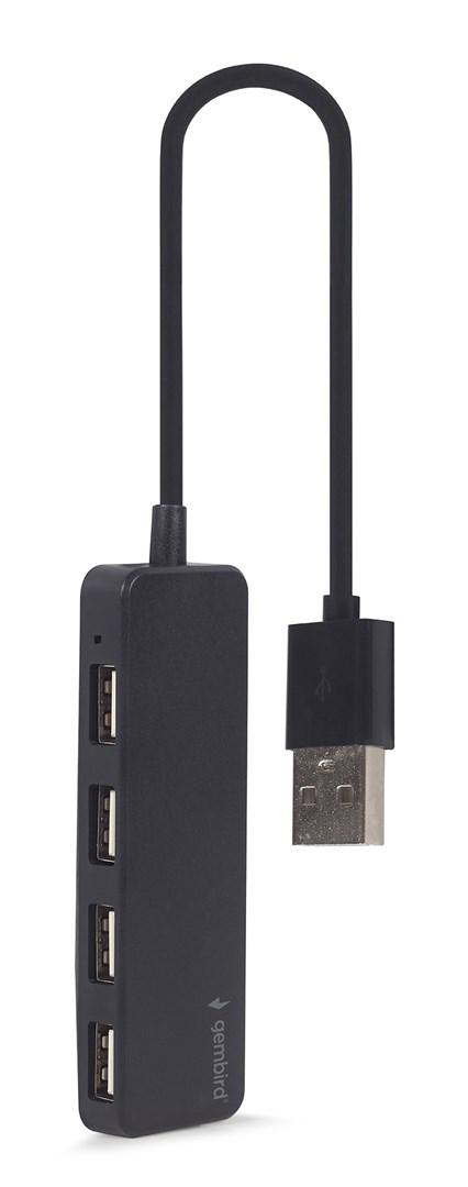 GEMBIRD 4 prievadų USB HUB juodas