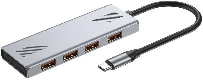 USB-C į keturis USB-A prievadus adapteris