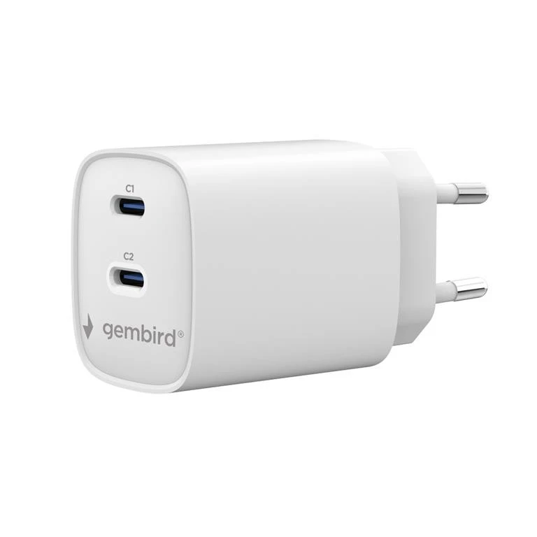 GEMBIRD 2-port 45 W USB fast charger
