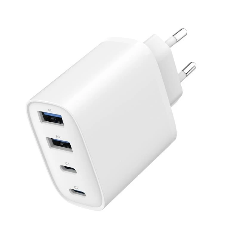 GEMBIRD 4-port 40 W GaN USB PowerDelivery fast charger baltas