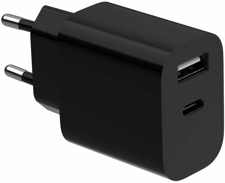 Gembird 2 prievadų universalus USB įkroviklis (A+C), 2,4 A | TA-UC-2AC12-01-BK