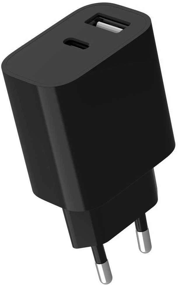 Gembird 2 prievadų universalus USB įkroviklis (A+C), 2,4 A | TA-UC-2AC12-01-BK