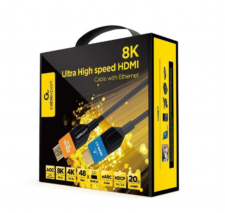 Gembird Kabelis itin didelės spartos hdmi aoc serija 8k 20m