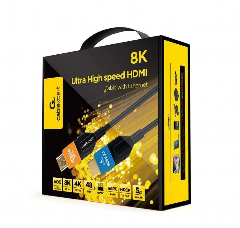 Gembird Kabelis itin didelės spartos hdmi aoc serija 8k 5m