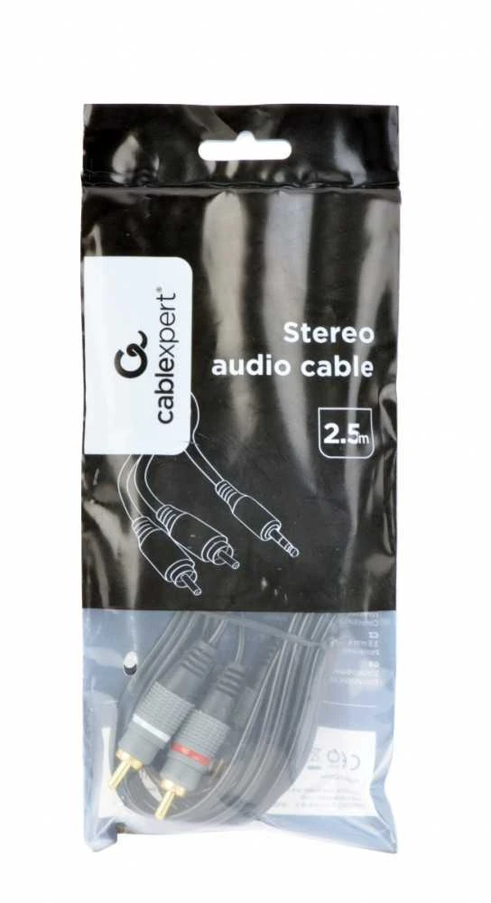 Gembird 2,5m audio laidas pakuotėje