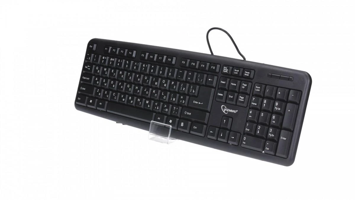 Klaviatūra Gembird KB-U-103-RU EN/RU