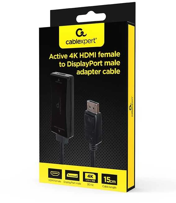 Gembird HDMI į DisplayPort adapteris pakuotėje