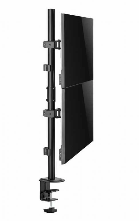 GEMBIRD reguliuojamas 2 ekranų vertikalus stalo laikiklis 17-32 colių 9kg