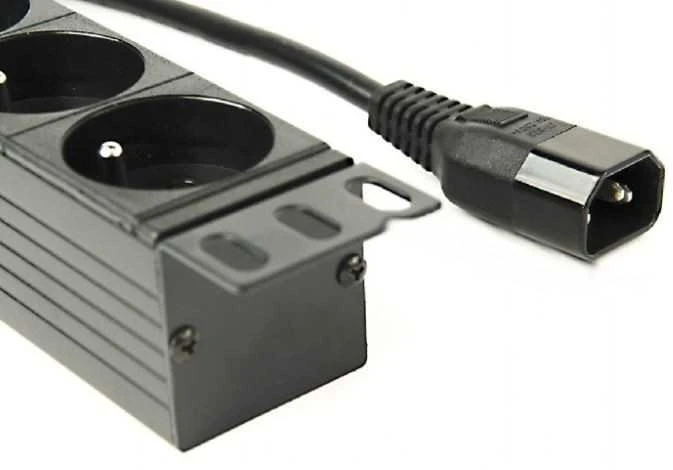 GEMBIRD PDU 8x prancūziškas lizdas 1U 10A 3m C14 kištukas