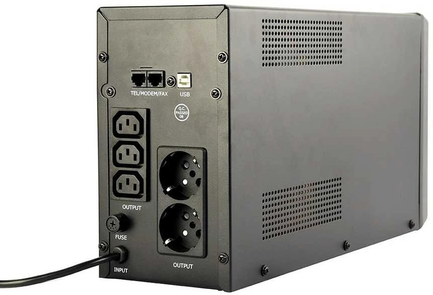 Gembird Energija | Nepertraukiamo maitinimo šaltinis (UPS) su USB ir LCD ekranu | EG-UPS-035 | 2000 VA | 1200 W