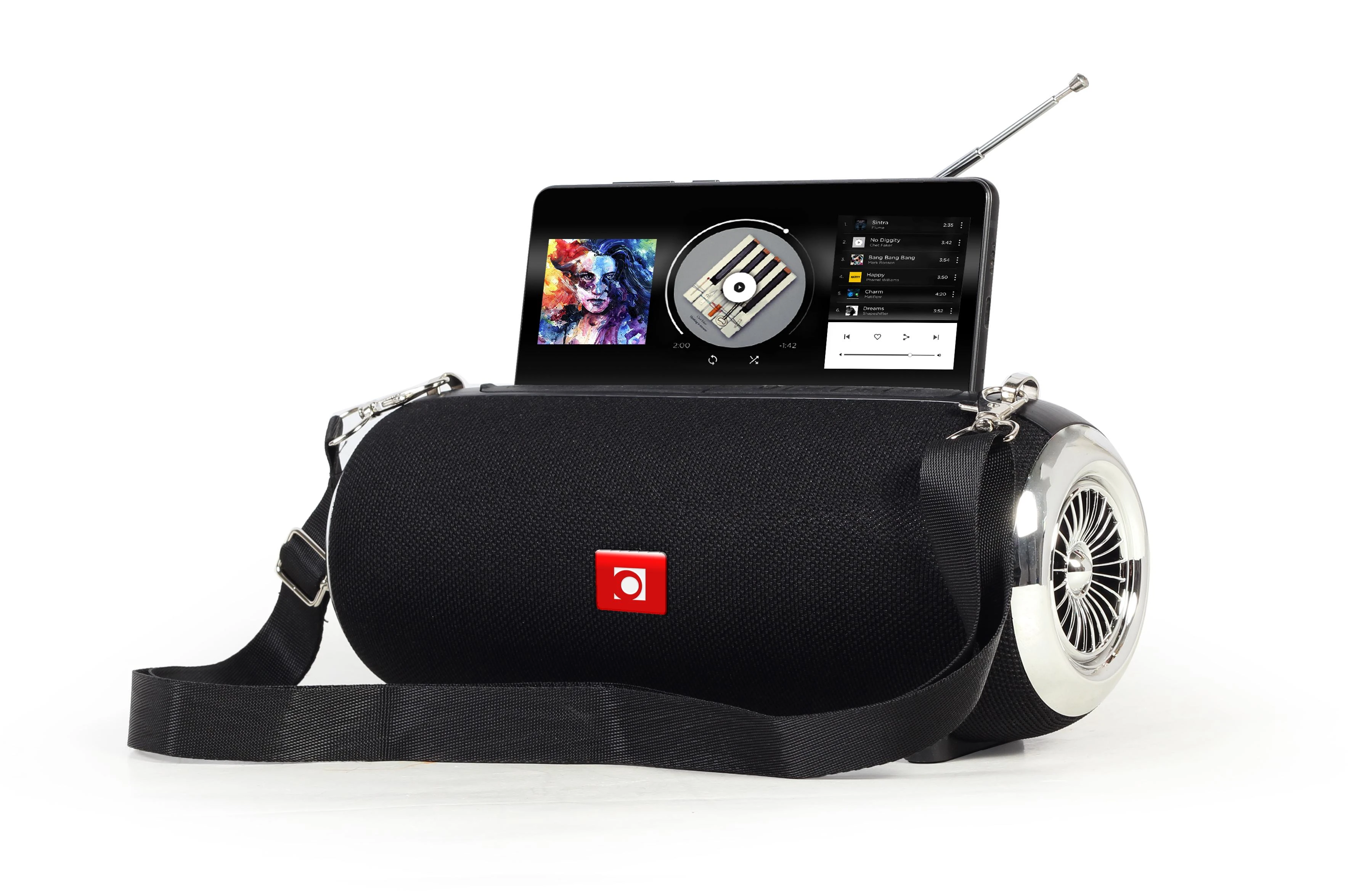 GEMBIRD SPK-BT-17 Nešiojamas Bluetooth garsiakalbis su antena juodas
