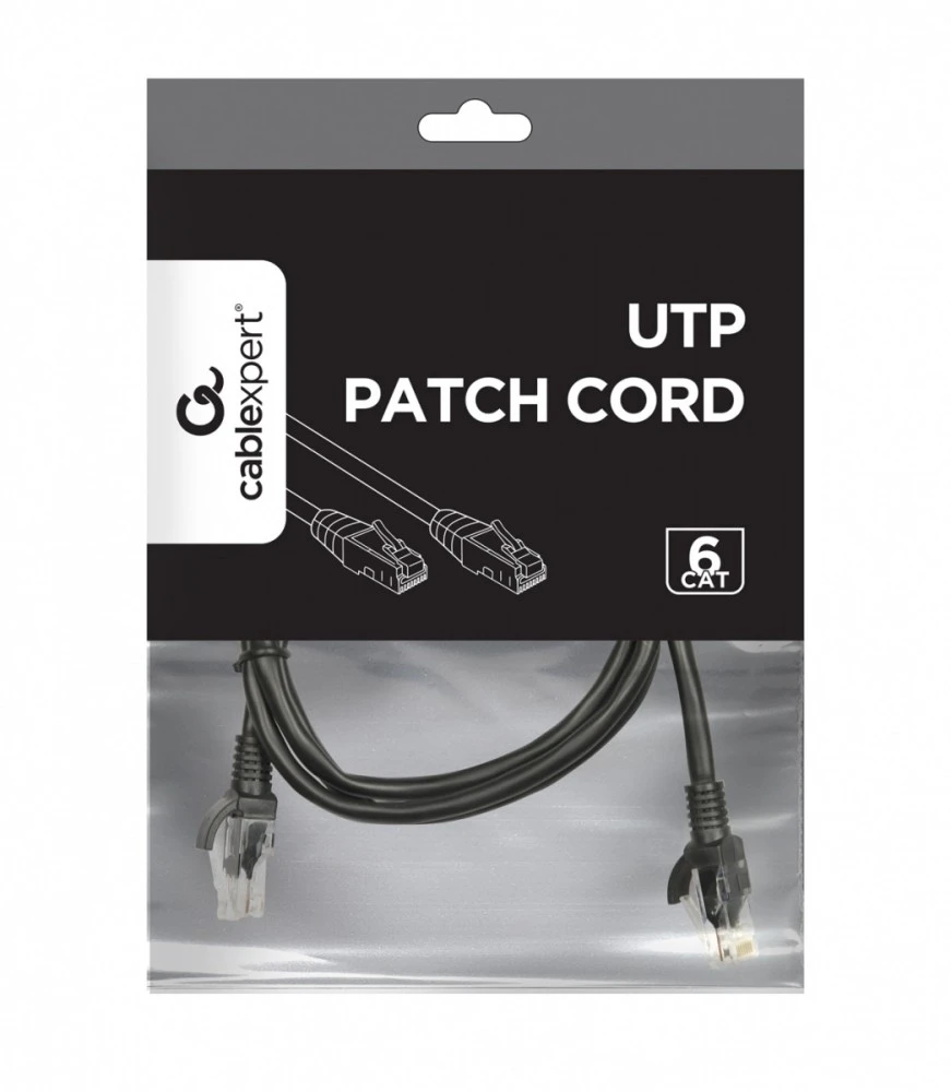 GEMBIRD UTP Cat6 Patch cord 1.5m juodas