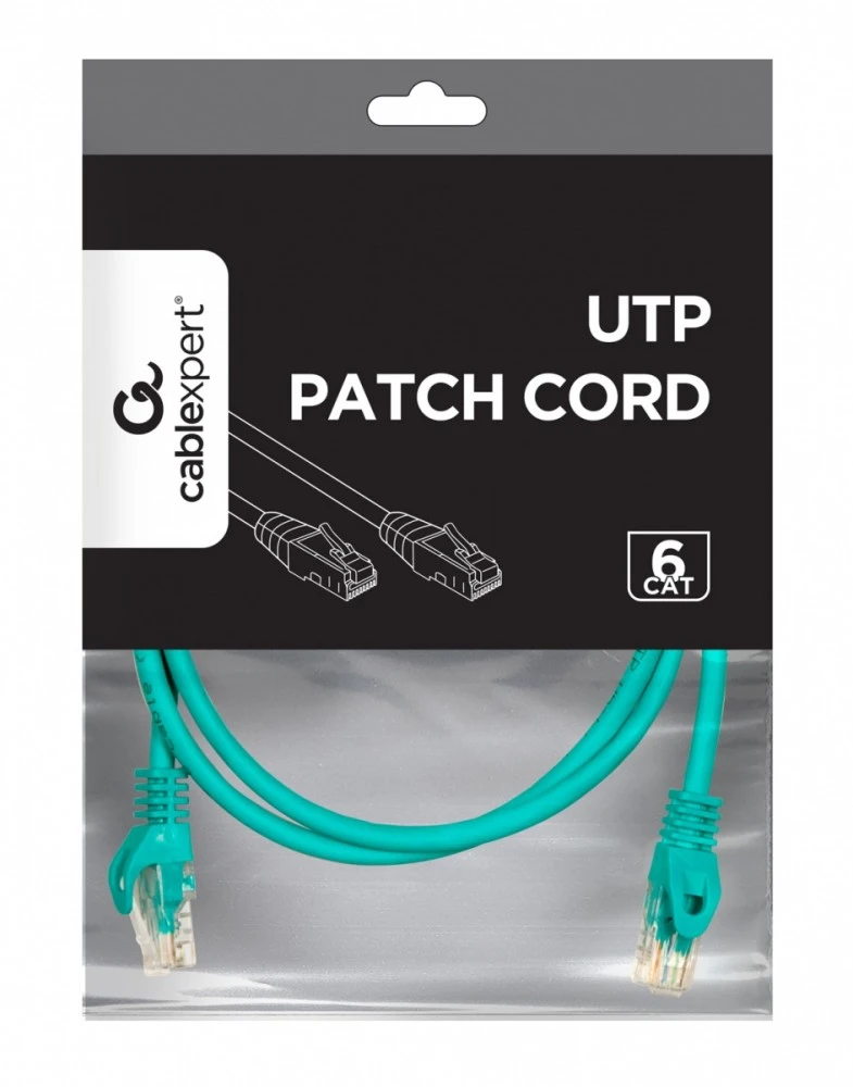 GEMBIRD Patch cord cat.6 UTP 1,5m žalia