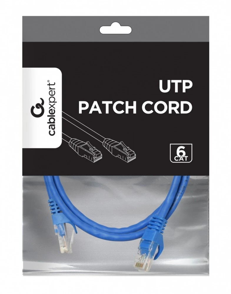 GEMBIRD UTP Cat6 Patch cord 1.5m mėlynas