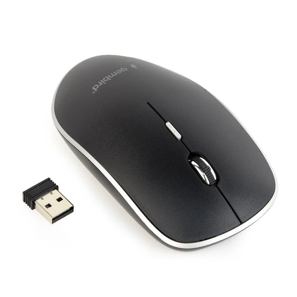 Gembird | Silent Optinė belaidė pelė | MUSW-4BS-01 | Optinė pelė | USB | Juodas