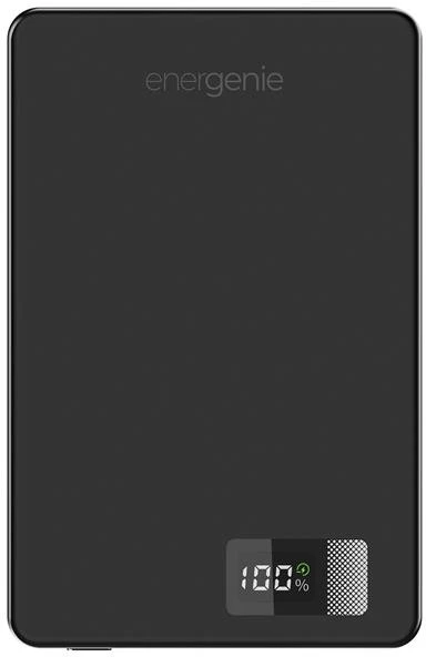 Gembird nešiojama įkroviklis su belaidžiu įkrovimu 15W ir LCD ekranu 5000mAh, juodas (PB05-WPC15M-LCD-01)
