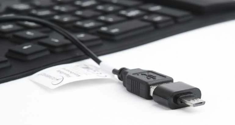 Gembird Silikoninė vandeniui atspari usb klaviatūra su otg funkcija juoda