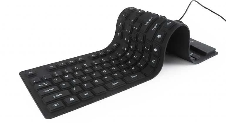 Gembird Silikoninė vandeniui atspari usb klaviatūra su otg funkcija juoda