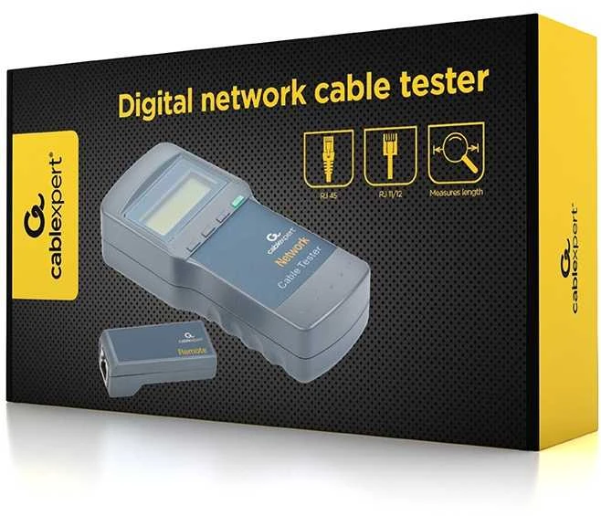 Gembird Skaitmeninio tinklo kabelio testeris, 5e/6e kategorija, bendraašis, telefono
