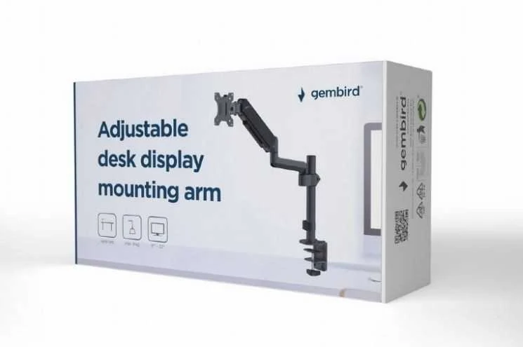 Gembird stalo reguliuojama rankena/monitoriaus laikiklis 17-32, vesa 100x100mm, iki 9kg