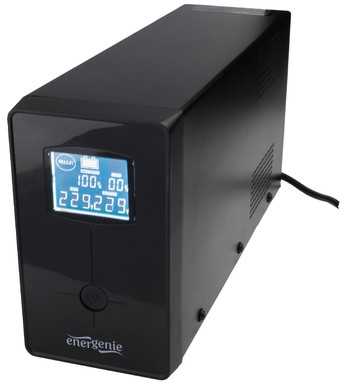 Gembird Ups line-interaktyvus 650va 2x iec, 1x schuko 230v, lcd
