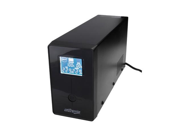 Gembird Energenie | UPS su USB ir LCD ekranu, Juodas | 850 VA | 220 V