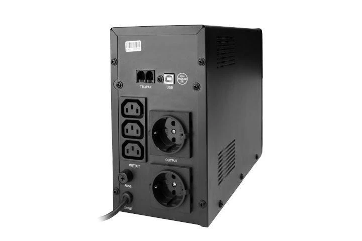 Energenie | UPS su USB ir LCD ekranu, Juodas | 1200 VA