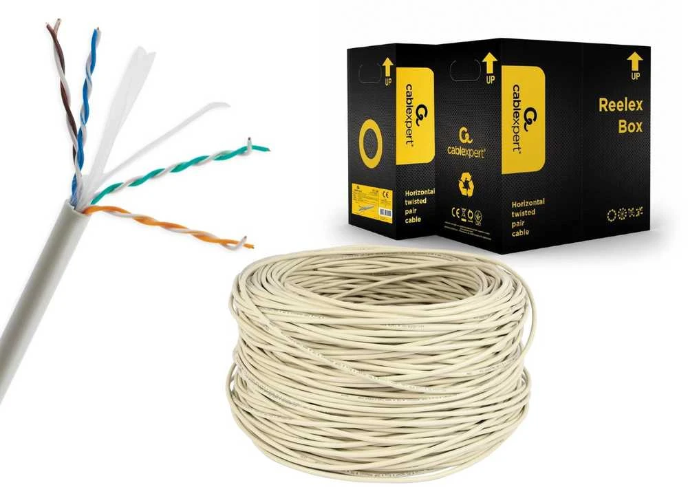 Gembird utp cable cat 6 cca eca 305m pilka