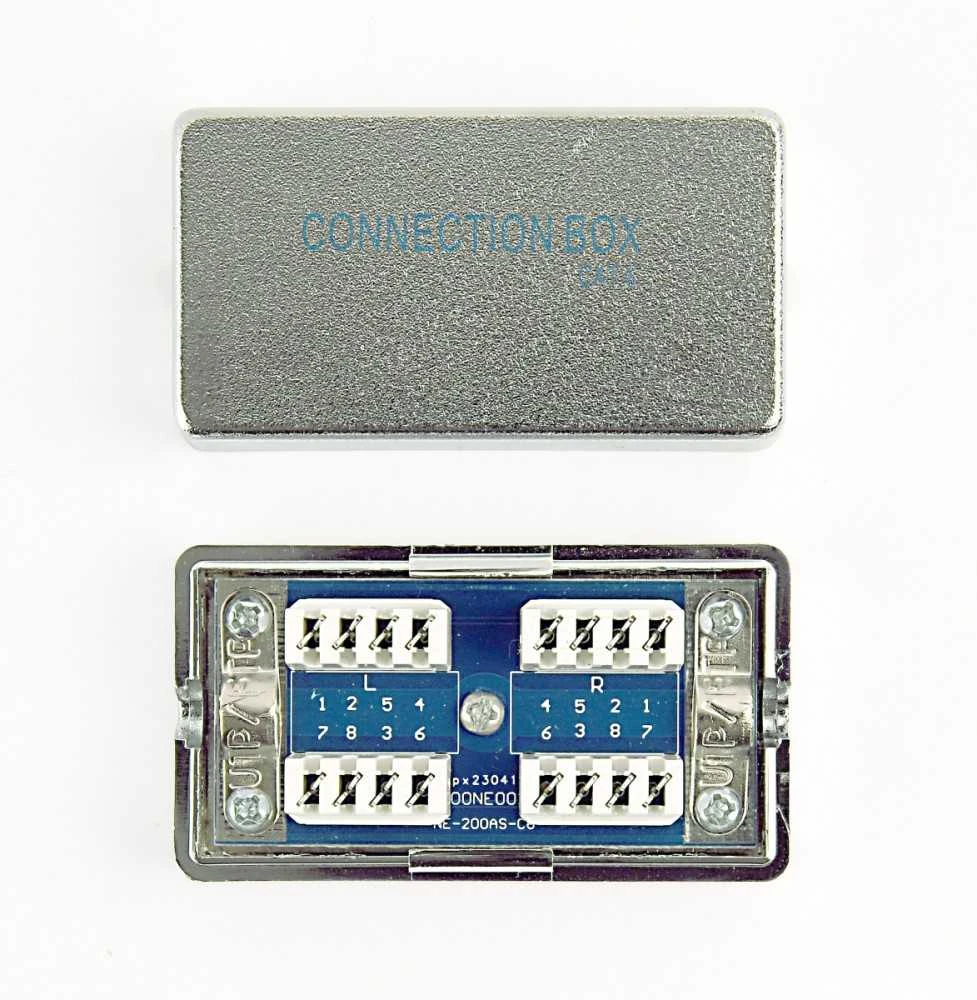 GEMBIRD NCA-LSAS6-01 Gembird RJ45/RJ45 in-line jungtis cat.6, LSA (Krone), FTP, ekranuotas, sidabrinis