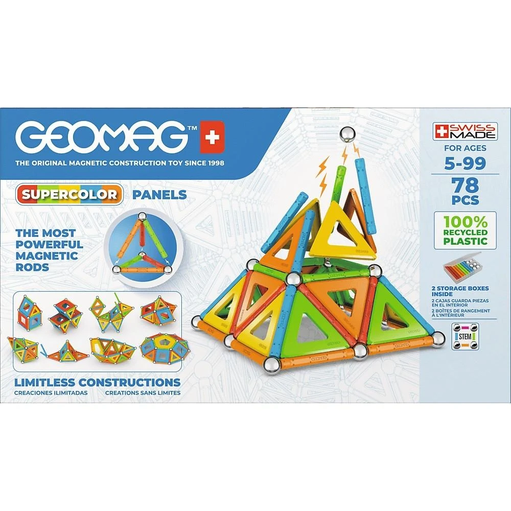 Trefl Supercolor Panels Perdirbtos 78 dalių GEOMAG GEO-379