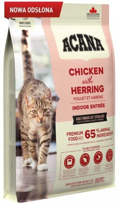 ACANA Indoor Entree Cat sausas maistas katėms 4,5kg