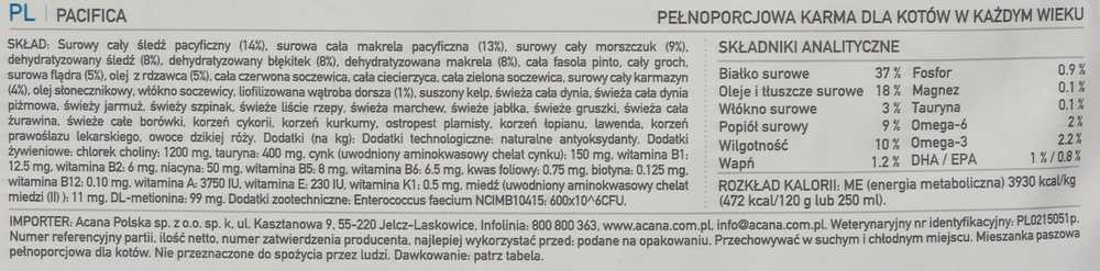 ACANA Pacifica Cat 4,5kg