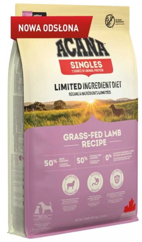 Sausas Šunų Maistas - ACANA Singles Žole Maitinta Ėriena 6kg Be Glitimo, Be Grūdų