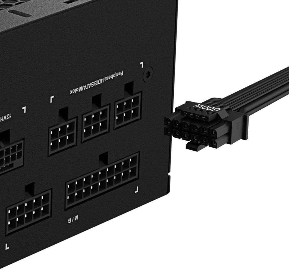 „GIGABYTE UD1000GM PG5 V2“ maitinimo blokas – PCIe Gen 5.1, 80 PLUS Gold, pilnai modulinis dizainas, 120 mm ventiliatorius, suderinamas su ATX 3.1, ES kištukas