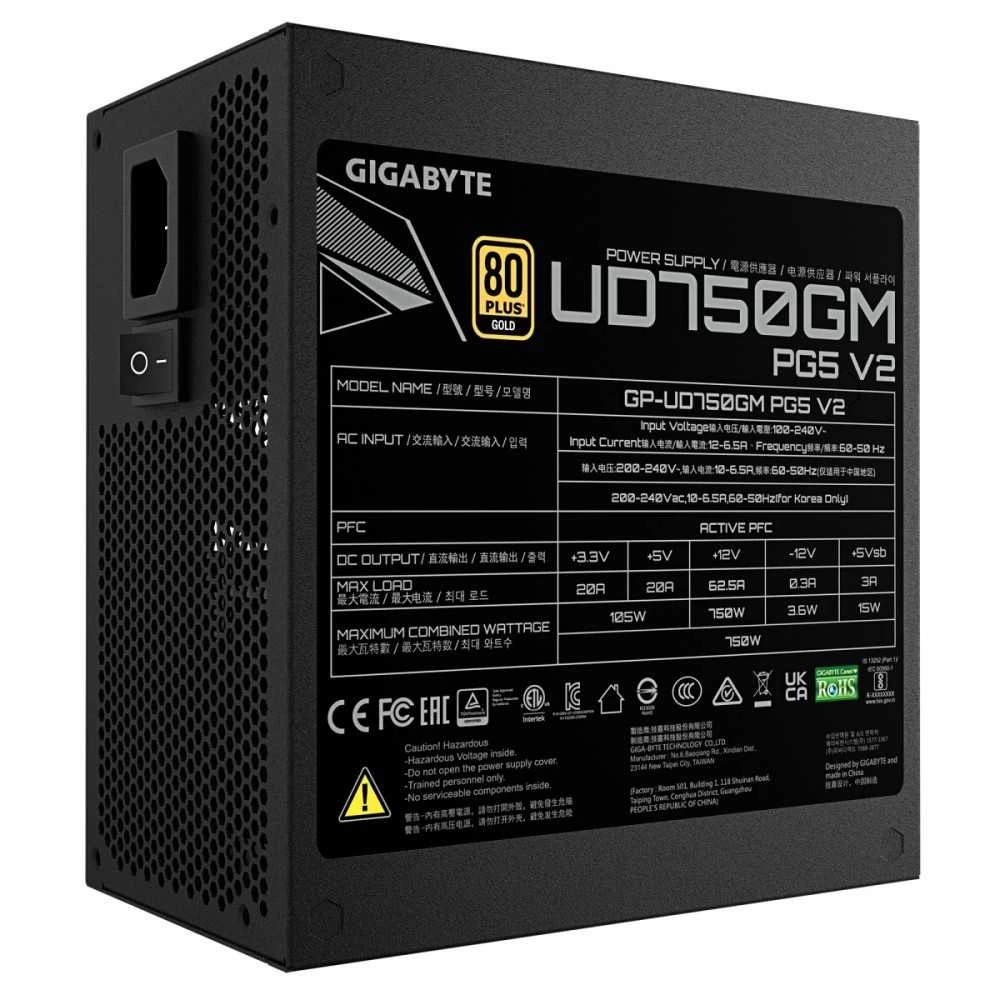 Maitinimo šaltinis gigabyte ud750gm 750w pg5 v2