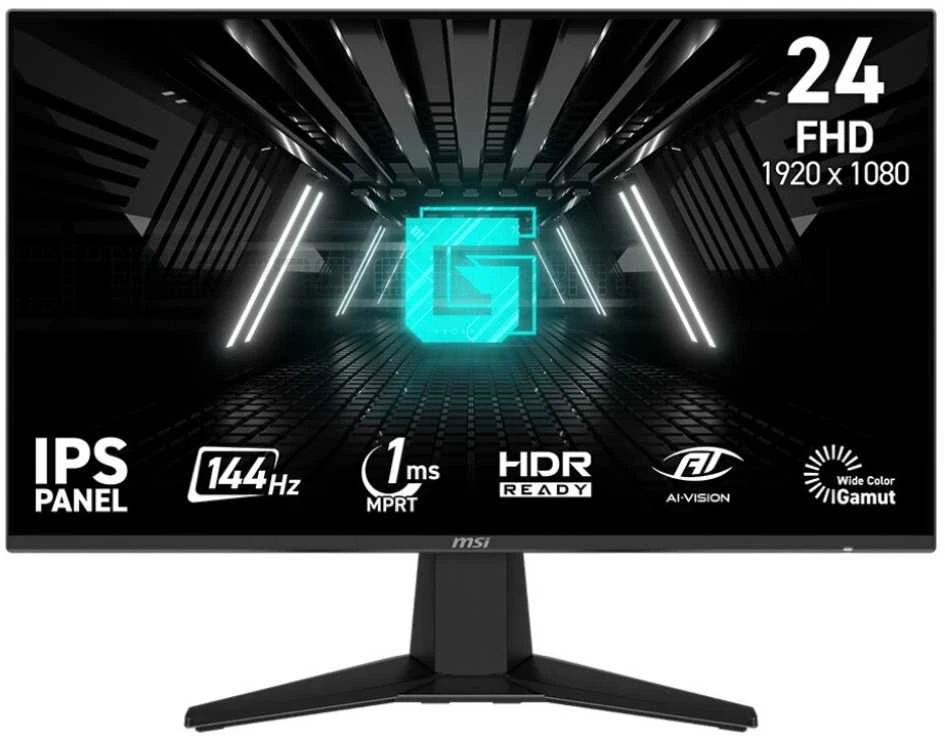 GIGABYTE G25F2A 25" FHD Gaming Monitorius - 1920 x 1080, 240Hz, 1ms, 300 cd/m², Ekranas HDR 10, HDMI 2.0, Displayport 1.4